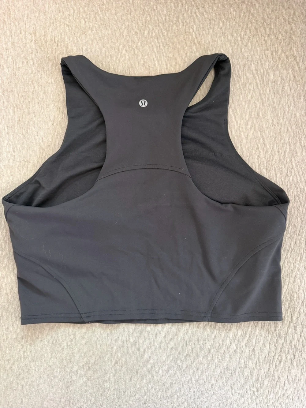 lululemon athletica Black High-Neck Sports Bra Crop